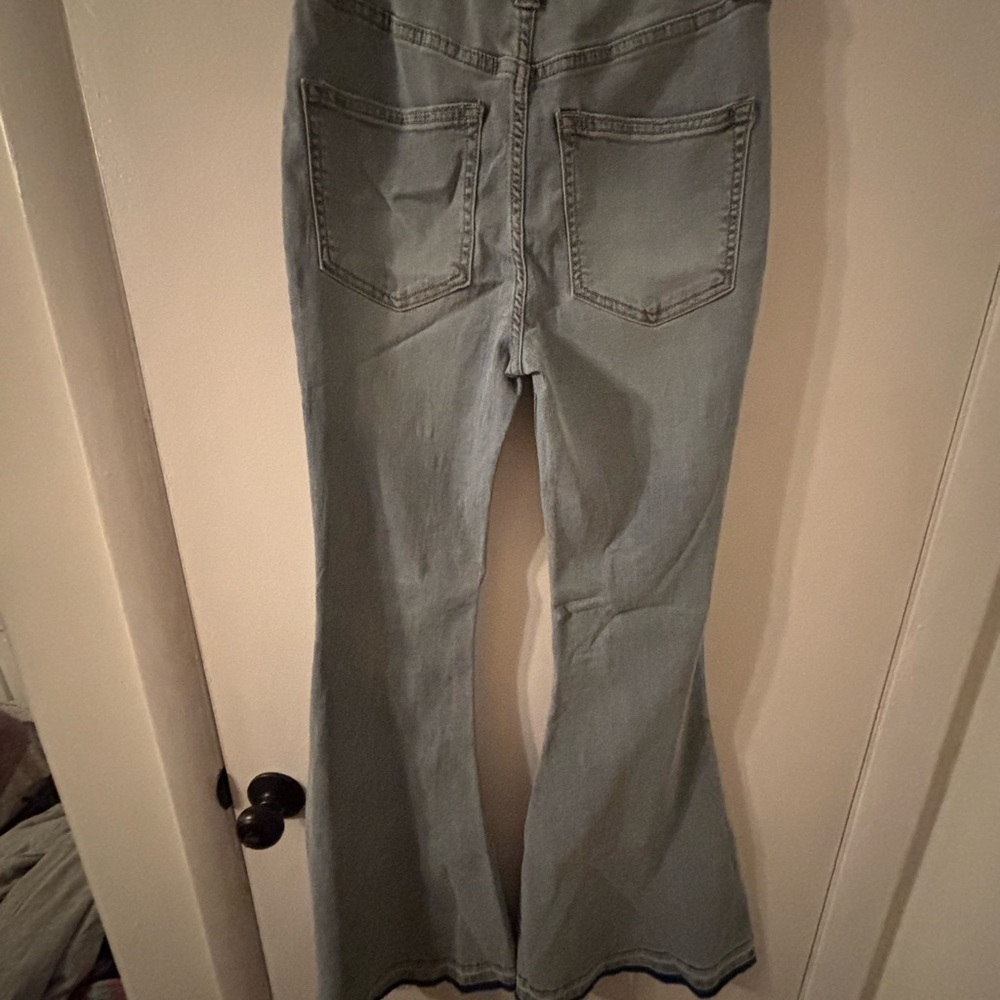 Free People We the Free Flared Blue Jeans - Picture 4 of 5